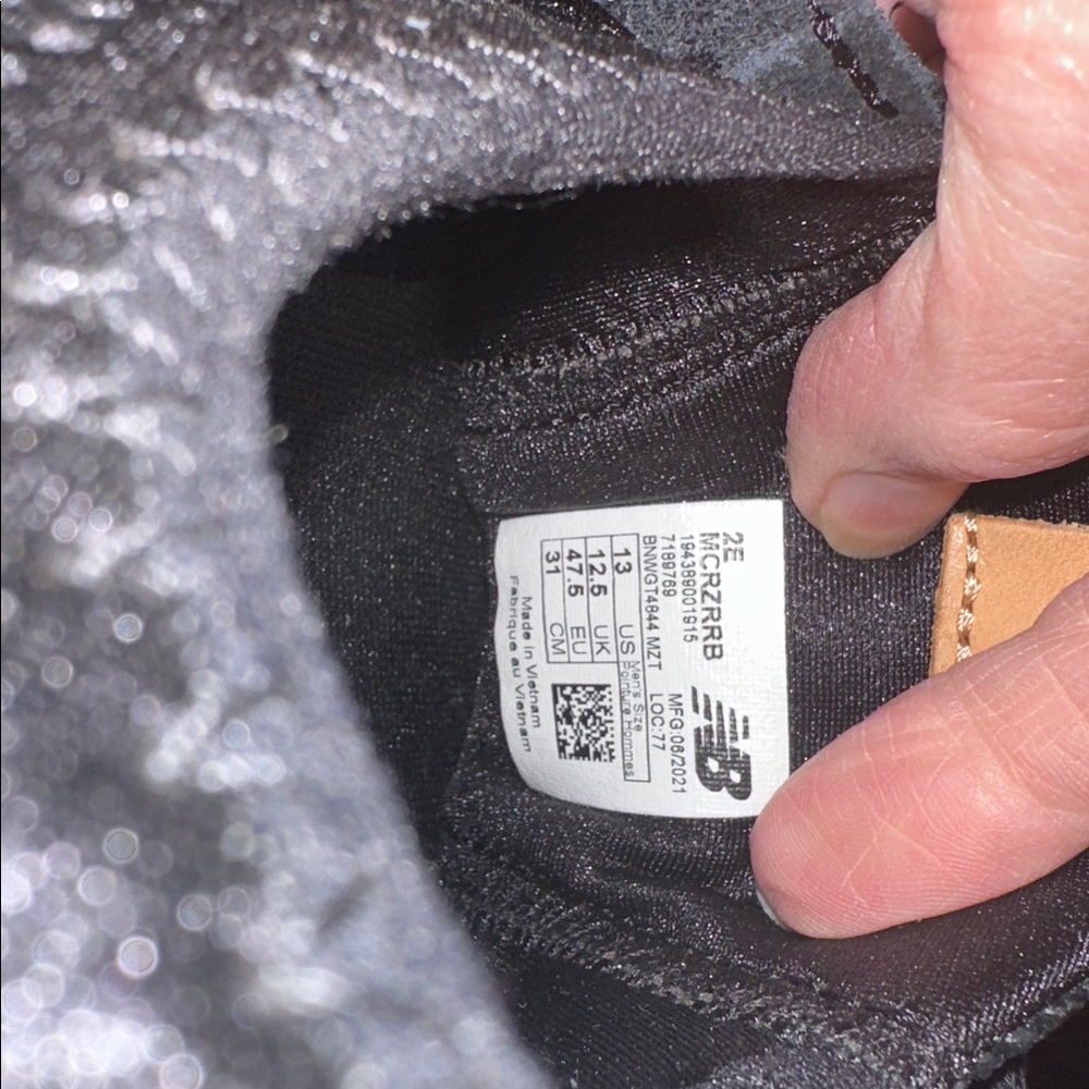 New Balance Blue and Tan Sneakers - Picture 7 of 7